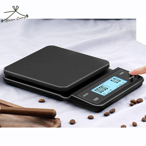 Digital Electronic Drip Coffee Scale With Time เครื่องชั่งกาแฟดริป ตราชั่งดิจิตอล ชั่งขนม จับเวลาได้ USB Drip Scale Time
