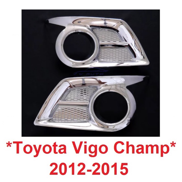 ครอบไฟตัดหมอก ครอบสปอร์ตไลท์ TOYOTA VIGO CHAMP 2012 - 2015 ชุบโครเมี่ยม โตโยต้า วีโก้แชมป์ แชมป์ สปอ