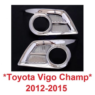 ครอบไฟตัดหมอก ครอบสปอร์ตไลท์ TOYOTA VIGO CHAMP 2012 - 2015 ชุบโครเมี่ยม โตโยต้า วีโก้แชมป์ แชมป์ สปอตไลท์ spotlight