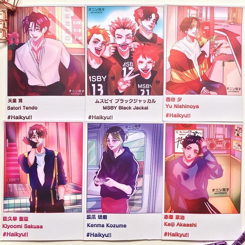 Haikyuu Fanart Postcard vol.2 / Photocard haikyuu โดย onintwin