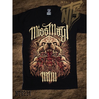 OuEO NTS 234 Miss May I ROCK เสื้อยืด เสื้อวง เสื้อดำ สกรีนลายอย่างดี ผ้าหนานุ่ม ไม่หดไม่ย้วย NTS T SHIRT S M   cnx