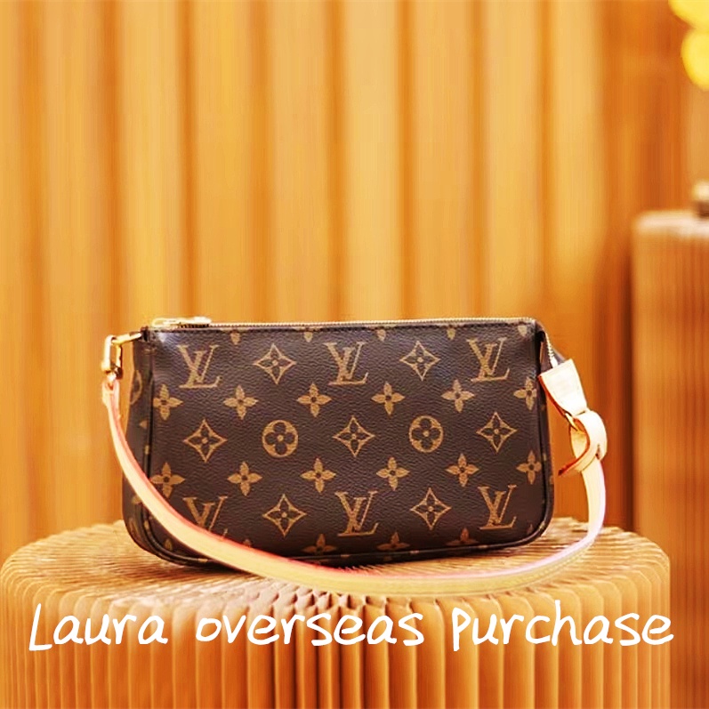 พรีออเดอร์ สินค้าใหม่ของแท้，Louis Vuitton，กระเป๋ารุ่น POCHETTE ACCESSOIRES，Shoulder Bags，handbag，LV