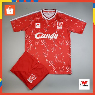 ❤️❤️ ชุดบอลลิเวอร์พูล ชุดย้อนยุค ฤดูกาล ปี-1989-1990 (เสื้อ+กางเกง) | Liverpool Y1989-1990 Home - Red ❤️❤️