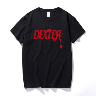 เสื้อยืดผ้าฝ้ายพิมพ์ลาย เสื้อยืดแขนสั้น คอกลม ผ้าฝ้าย พิมพ์ลาย DEXTER แฟชั่นฤดูร้อน สําหรับผู้ชาย