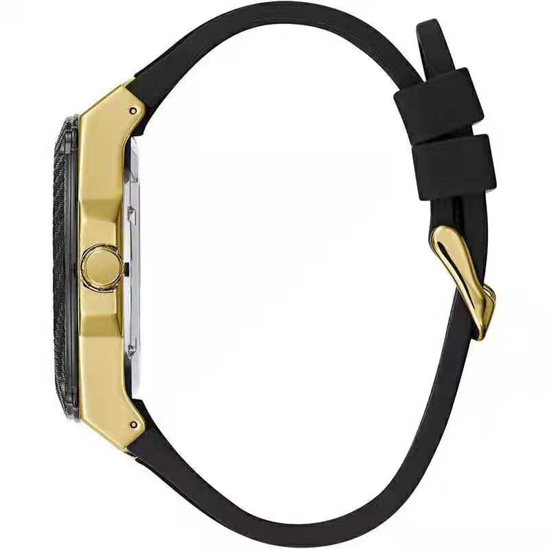 พร้อมสต็อก ！GUESS Legacy Quartz Black Dial Men's Watch W1049G5 W1049G2 W1049G6 W1049G3 45mm