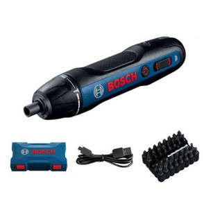 BOSCH Go 2 (Kit) ไขควงไร้สาย 2 ระบบ (ระบบกดเครื่อง และ กดสวิทซ์ ) แรงบิด 5 ระดับ+ชุดดอก 33 ชิ้น | MODERTOOLS OFFICIAL