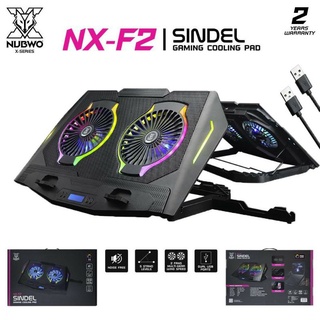 พัดลมระบายความร้อน โน็ตบุ๊ค เกมมิ่ง NUBWO SINDEL NX-F2 RGB GAMING COOLING PAD