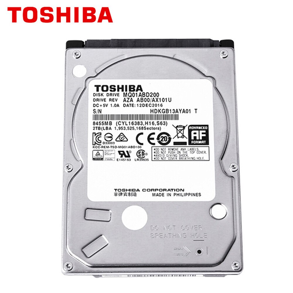TOSHIBA 1TB 2T 4TB Internal Hard Drive Disk 128M HDD Laptop