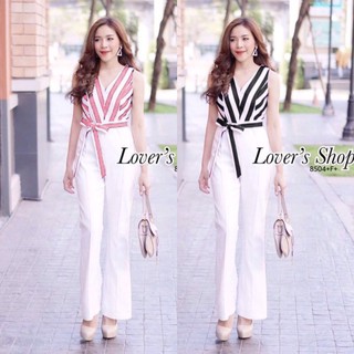 GN8504  **รบกวนสอบถามก่อนสั่งซื้อจ้า**  Jumpsuit จั้มสูทแขนกุด