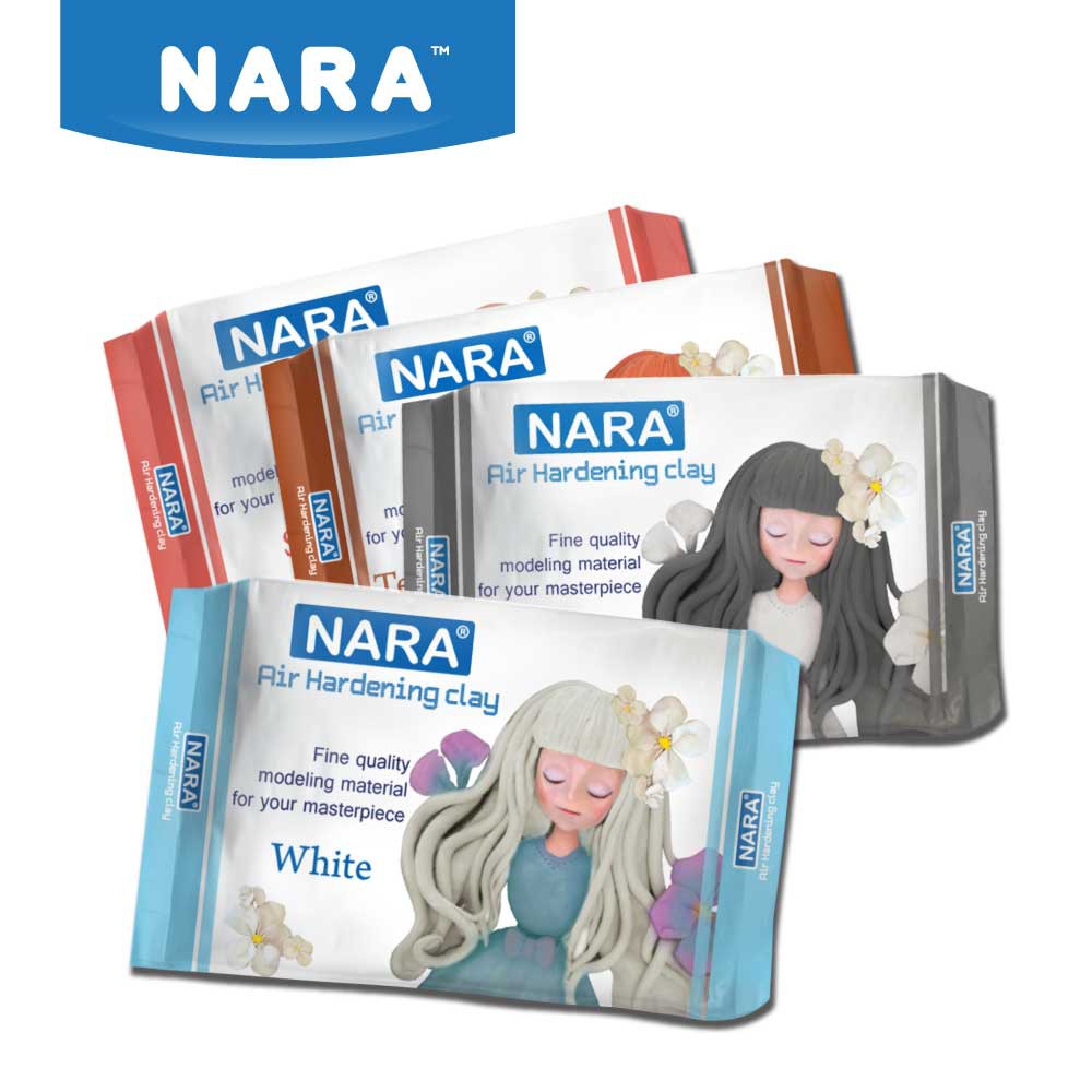 NARA Air-Dry Clay ดินเยื่อกระดาษ ดินญี่ปุ่น ขนาด 1,000 กรัม (เลือกสี)