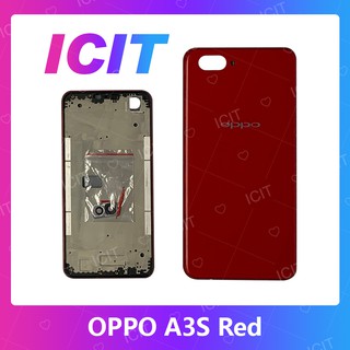 OPPO A3S อะไหล่บอดี้ เคสกลางพร้อมฝาหลัง Body For oppo a3s อะไหล่มือถือ ICIT 2020