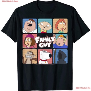 เสื้อยืดแขนสั้น Family Guy Group Shot Box Up T-Shirt Short sleeve T-shirts