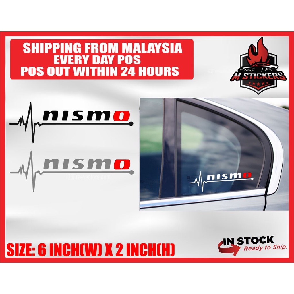 สติ๊กเกอร์รถยนต์ NISSO HEART สติ๊กเกอร์ KERETA NISSAN