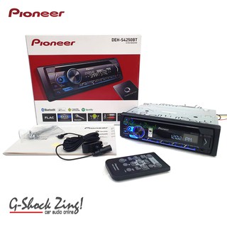 PIONEER เครื่องเสียงรถ/วิทยุติดรถยนต์/1DIN/1ดินฟังชั่น บลูทูธ Bluetooth/CD/ USB/PIONEER รุ่น DEH-S4250BT