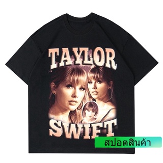 เสื้อยืดสตาร์ยุโรปและอเมริการาคาต่ำสุด!!เสื้อยืด พิมพ์ลาย Taylor SWIFT VINTAGE RAPTEE | เสื้อยืด TAYLOR SWIFT RAP สีดําS