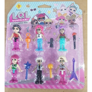 ฟิ้กเกอร์คนLOLชุด6คนแบบแผงใส80บาท