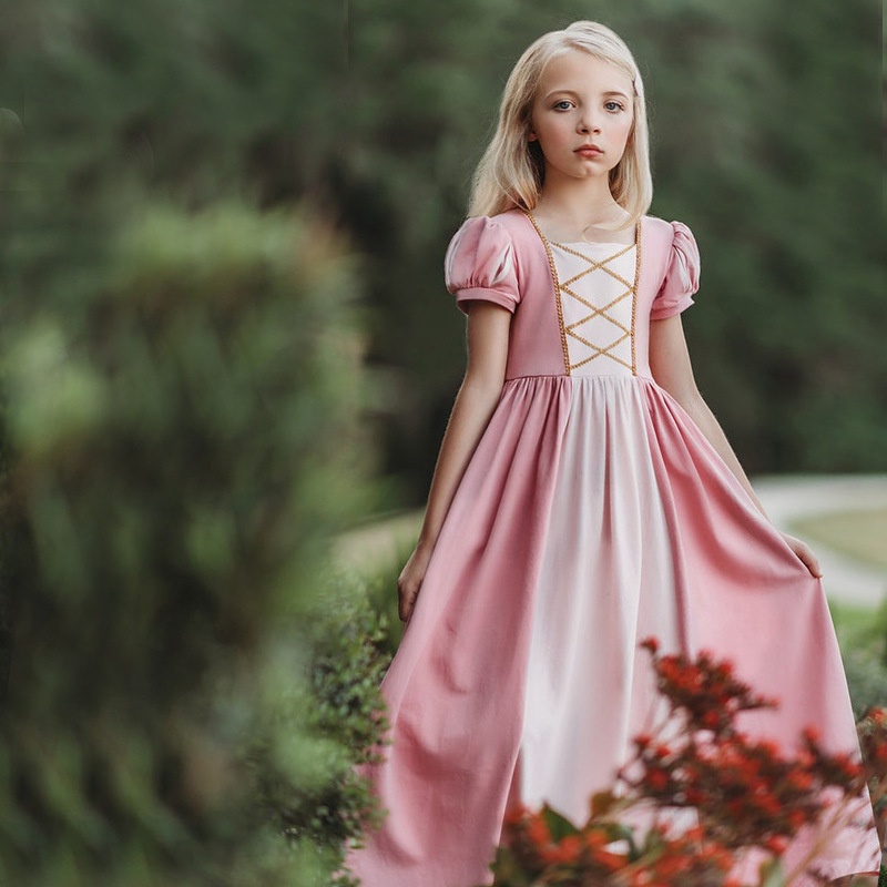 ชุดเดรสยาว ผ้าฝ้าย ลาย Snow White Belle Rapunzel Encanto Mirabel Isabella เหมาะกับปาร์ตี้ฮาโลวีน แฟช