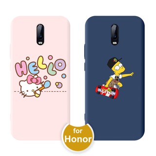 Cute Cat Soft TPU Case Huawei Y5 Lite 2018 Y6S Y6 Y7 Pro 2019 Y9S Nova 2 Lite Honor 9 10 20 Lite 8A V30 Pro 30S X10 7C V20 8X Play เคสโทรศัพท์มือถือลายการ์ตูนคิตตี้สําหรับ