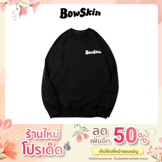 Bowskin Sweater Midnight Series เสื้อสเวตเตอร์แขนยาว สีดำ โลโก้สะท้อนแสง