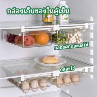 Rainbow กล่องเก็บของในตู้เย็น กล่องไข่ กล่องผักและผลไม้ ลิ้นชักเก็บของตู้เย็น  refrigerator storage box