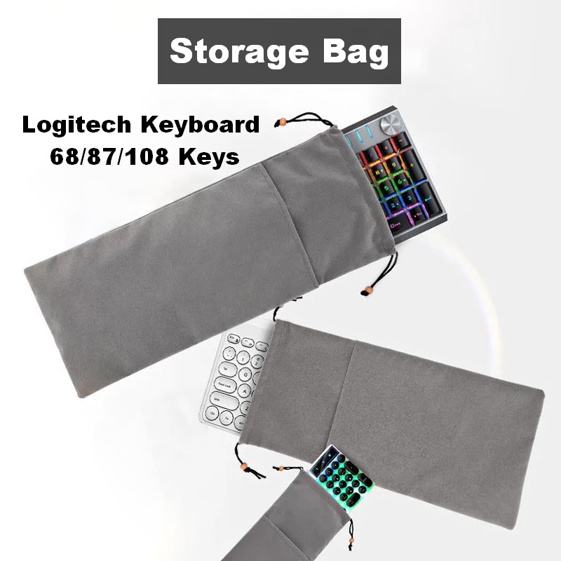 Logitech K380 บลูทูธคีย์บอร์ดไร้สาย Logitech คีย์บอร์ด 68/87/108 คีย์ฝาครอบกันฝุ่นกระเป๋าเก็บสําหรับ