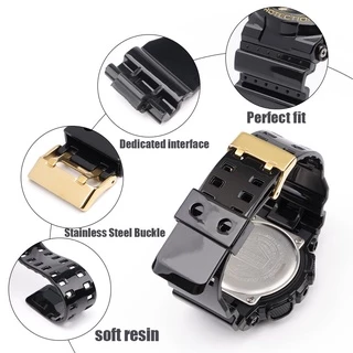 สายนาฬิกาข้อมือซิลิโคนเรซิ่น 16 มม. อุปกรณ์เสริม สําหรับ Casio G-SHOCK GA-100 110 140 200 400 700 GD-100 G-8900 GW-8900