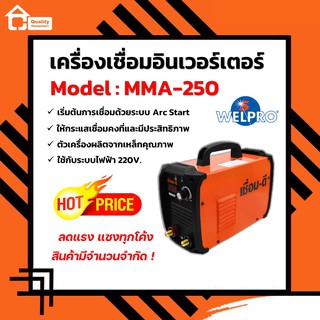 เชื่อมดี เชื่อม-ดี เชื่อม ดี ตู้เชื่อมอินเวอร์เตอร์ MMA 250 เครื่องเชื่อม WELPRO