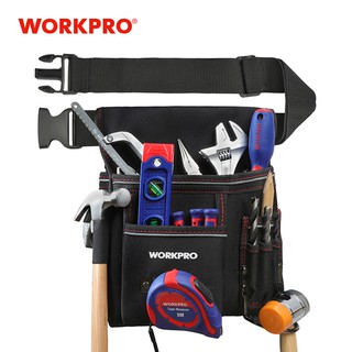 WORKPRO กระเป๋าใส่เครื่องมือ แบบคาดเอว Multifunction Belt Tool Pouch