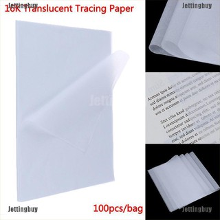 [Jettingbuy] กระดาษวาดภาพระบายสี แบบโปร่งแสง 100 ชิ้น