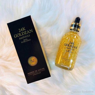 เซรั่มทองคำ 24K Goldzan Ampoule 99.9% Pure Gold By Skinature  ขนาด100ml เซรั่มใยไหมทองคำ เซรั่มหน้าใส ลดฝ้า กระ