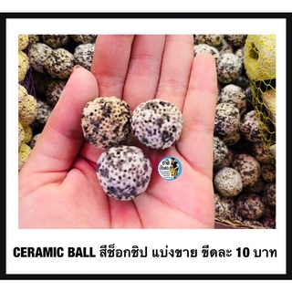 Ceramic Ball สีซ็อกชิป แบ่งขาย ขีดละ 10 บาท (เซรามิคริง มีรูพรุนสูง ใช้เป็นที่อยู่ของจุลินทรีย์ )