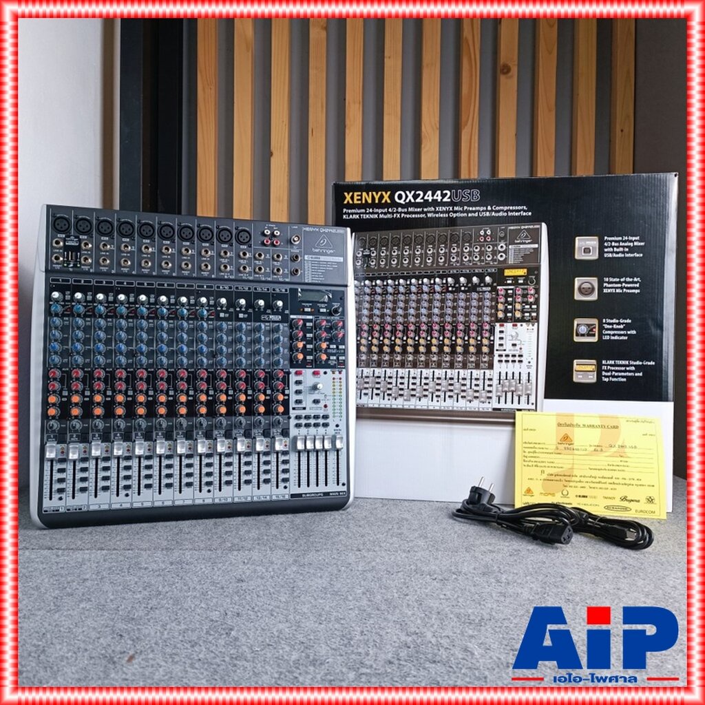 BEHRINGER QX-2442USB mixer MIX QX2442USB QX 2442 USB เครื่องเสียง เครื่องปรับแต่งเสียง QX-2442 มิกเซ