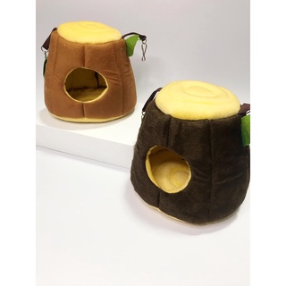 KPSบ้านตอไม้ (Size S) บ้านสำหรับสัตวืเล็กแนวธรรมชาติ เนื้อผ้านิ่มสบายน่านอน สามารถตั้งหรือแขวนกรงได้