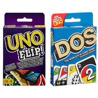 T.P. TOYS UNO 《SAVE2》 UNO FLIP + UNO DOS เกมส์อูโน่ เกมส์กระดาน แพคคู่ รวมจำนวน 2 ชิ้น