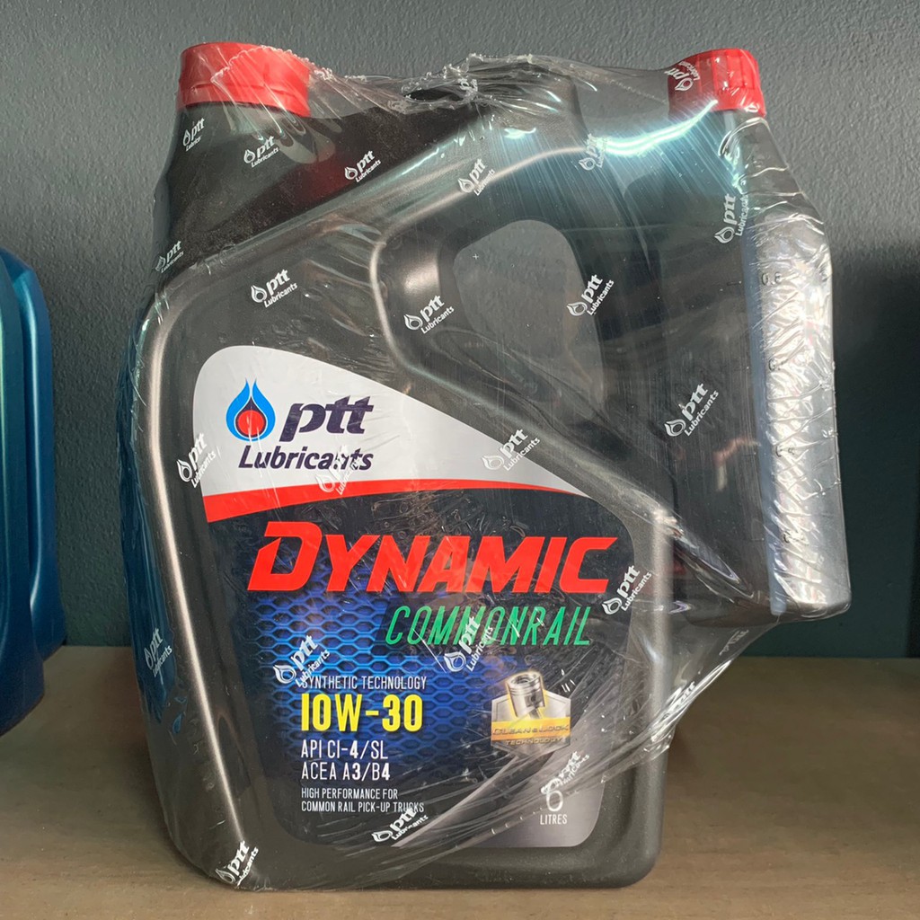 น้ำมันเครื่อง PTT Dynamic Commonrail 10w-30 ดีเซล (6+1L)