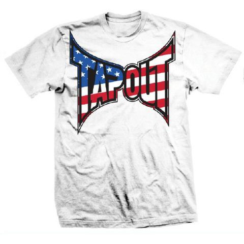 Tapout Patriot เสื้อเชิ้ต สําหรับผู้ชาย สีขาว สีเขียว สีดํา