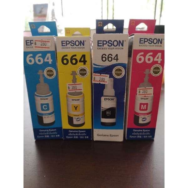 หมึกเติมแท้ Epson Ink 664 Original T6641 T6642 T6643 T6644 หมึกเติมแท้ Shopee Thailand 1744