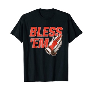 ผ้าฝ้ายคอกลมเสื้อยืดผ้าฝ้าย 100% พิมพ์ลาย Jarvis Landry Bless Em Cleveland Browns โอเวอร์ไซซ์ สําหรับผู้ชายfrom S-4XL