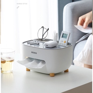 กล่องทิชชูแบบตั้งโต๊ะ มีที่ใส่โทรศัพท์ ที่ใส่ทิชชู่ ที่ใส่กร…