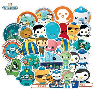 The Octonauts สติกเกอร์กันน้ำรูปแบบที่แตกต่างกัน, 50 ชิ้น