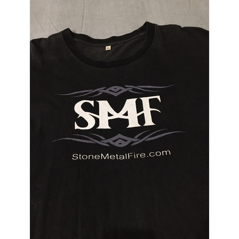 เสื้อยืดพิมพ์ลายแฟชั่น เสื้อวง SMF หินเหล็กไฟ