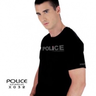 Police Band เสื้อยืดรัดรูป ใส่สบาย ผ้าคอตตอน100%