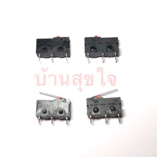 ลิมิต สวิตซ์ ขาโค้ง Mini  Micro Switch Lever Arm SPDT Snap Action LOT 3A 250V AC 5A 125V NC-NO-C Limit Switch สวิทซ์