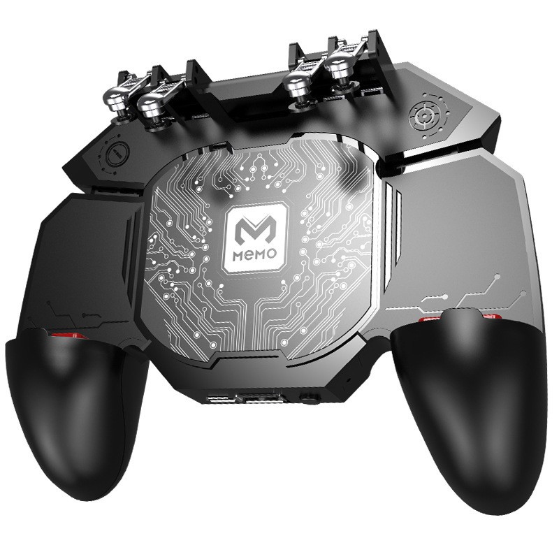 Memo DL88 Gamepad พัดลมระบายความร้อน 6 นิ้ว Cooler Handle Semiconductor จอย PUBG พร้อมปุ่มยิง 4 ตำแหน่ง (รวม VAT)