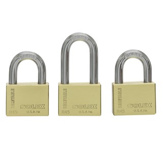 กุญแจคีย์อะไลท์ SOLEX EXTRA45 45 มม. 3 ตัว/ชุดSOLEX 45MM KAEXTRA45/L45 PB KA PADLOCK 3EA/SET