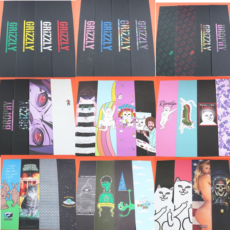 33*9inch skateboard Griptape สติ๊กเกอร์กระดาษทรายสําหรับติดตกแต่งสเก็ตบอร์ด