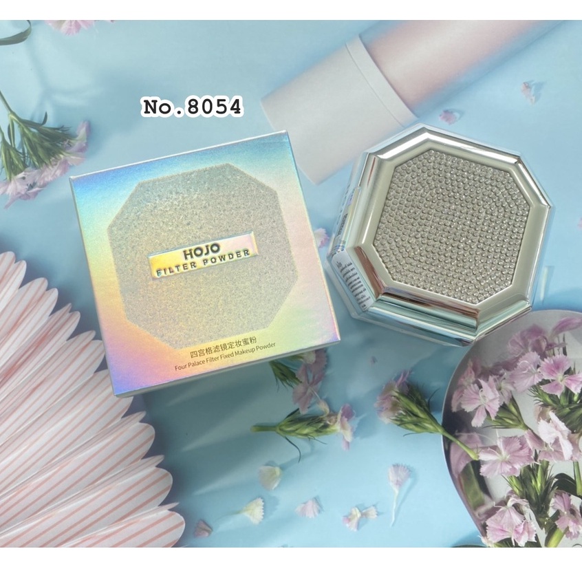 แป้งฝุ่น เนื้อละเอียดบางเบา 8054(ใหม่/ของแท้) novo hojo filter powder  1 ตลับ 4 สี ราคา ถูกที่สุด ดีลบีเคเค แกลเลอรีภาพที่ 5