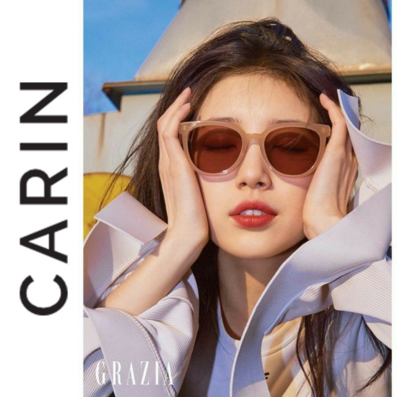 แว่นกันแดด Bae Suzy CARIN (แว่นกันแดด KIRSTTEN สีน้ําตาล)