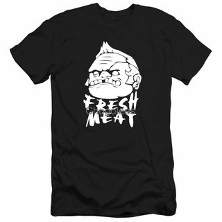 เสื้อยืดคอกลมเสื้อยืดแขนสั้น ผ้าฝ้ายแท้ พิมพ์ลาย Dota2 Knife Tower Butcher Pudge ทรงหลวม สําหรับผู้ชายS-5XL
