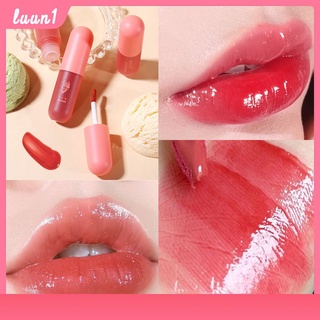 Wodwod  ลิปสติก ลิป เวลเวท ลิปแมต ลิปเกรซ เนื้อกำมะหยี่ Light Lip Gloss Water Gloss Mirror Glass Lip Glaze สีขาวและไม่ซีดจางง่าย Lip Glaze Cod